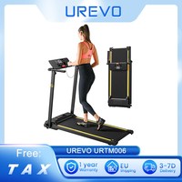 UREVO URTM006 Foldi mini Treadmill, Max Speed 1-10km/h, Walking Area 105*40cm, Max Load 100kg, 12 Built-in HIIT Programs