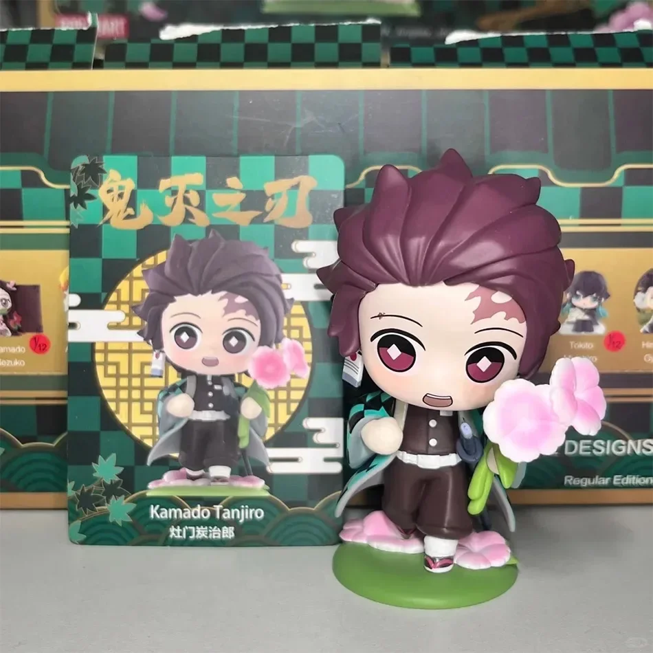 Demon Slayer Anime Cartoon Figur Blind Box Serie Tanjiro Kamado & Nezuko Kreative Personalisierte Statue Modell Ornament Überraschung – Detail 8