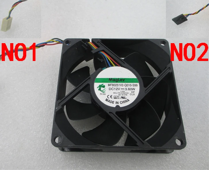 

8CM FAN FOR SUNON MF80251V2-Q010-S99 DC 12V 3.60W 4-wire 80x80x25mm DELL 3VRGY 89R8J XG27M-X02 Server Square Cooling Fan