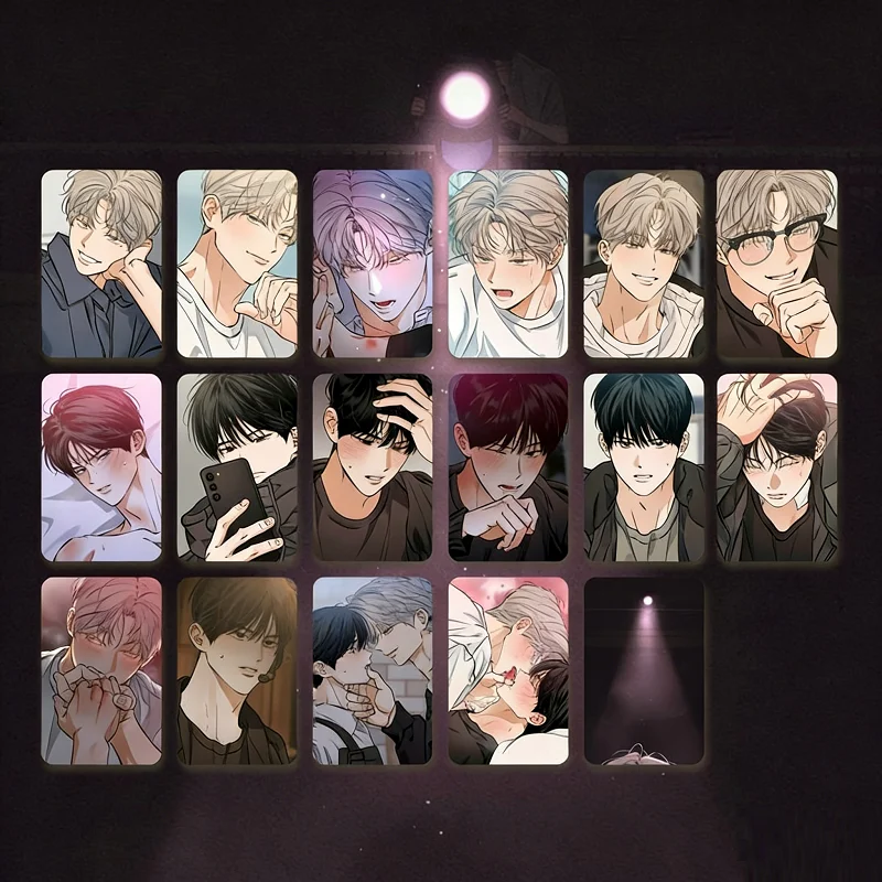 

16 Pcs/Set Stage Behind BL Manhwa Photocards - Manhwa Character Double-Sided LOMO Cards Perfect Gift for Fans ﻿