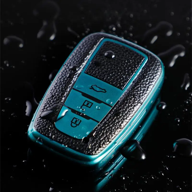 سيارة ذكية 2 زر مفتاح حافظة غطاء حقيبة المفاتيح ل أفالون كامري RAV4 بريوس CHR C-HR كورولا لاند كروزر برادو