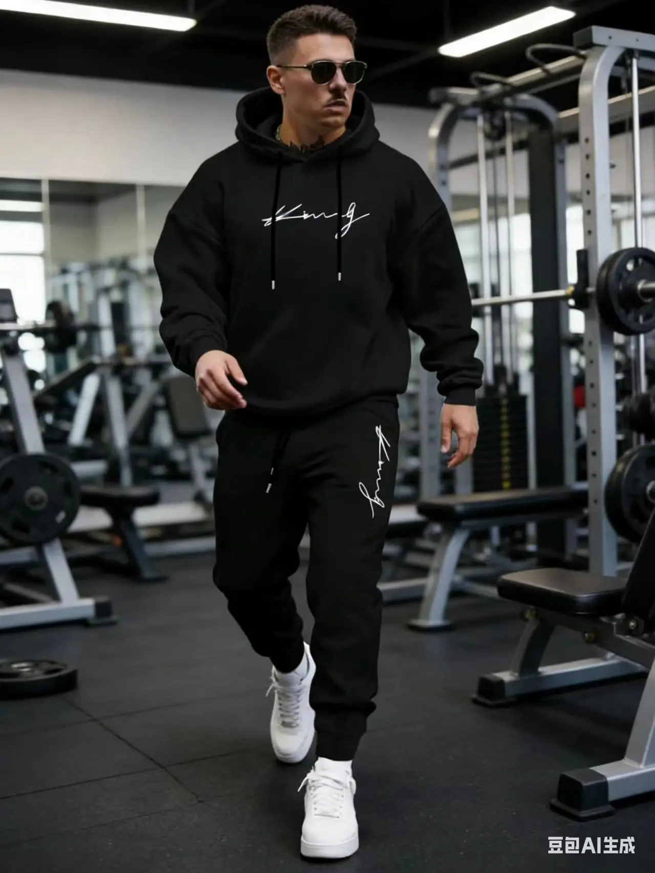 

2026 Spring and autumn two-piece men's drawstring women's sports set hooded set quality comfortable casual pullover fashion