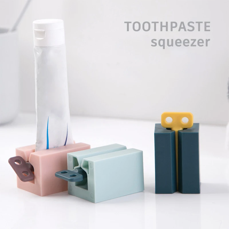 Household Plastic Toothpaste Tube Squeezer Easy Dispenser Roll Holder Bathroom Supplies Tooth Cleaning Accessories