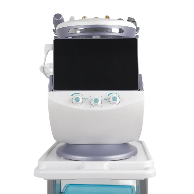 Smart Ice Blue 7 in  1 Facial Skin Analysis Machine Ultrasonic Rejuvenation Water Microdermabrasion Facial Machine