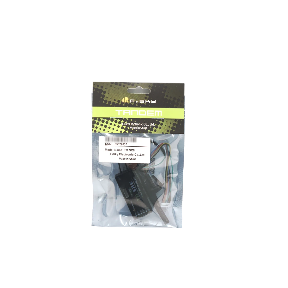 جهاز استقبال FrSky TD SR6 2.4G/900M ثنائي النطاق مع 6 قنوات PWM، تثبيت مدمج ووظيفة الصندوق الأسود لأجهزة القياس عن بعد