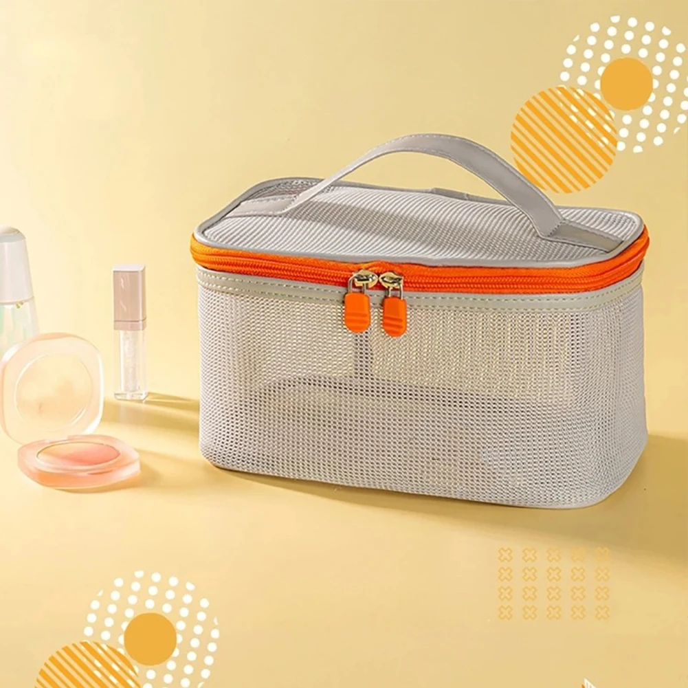 Toiletry Bag Make Up Organizer With Handle And Zipper Large Capacity Cosmetic Bags Portable Travel Makeup Bag For Home