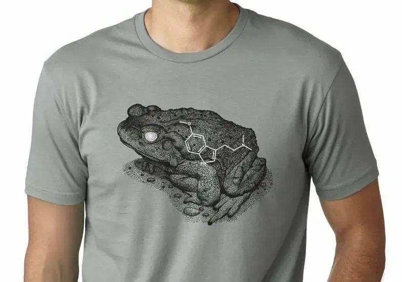 Sonoran Desert Toad Shirt Bufo Alvarius Toad 5Meo Dmt Molecule Shirt2024 High quality Brand T shirt Casual Printed 100% Cotton