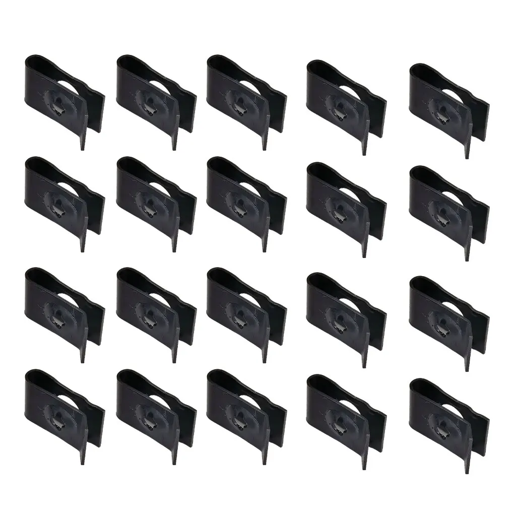 100bags Mudguard Metal Clips - Effortlessly Vehicles Fittings Card Nut Is Not Easy To Fall Off Bumper Protection Clips