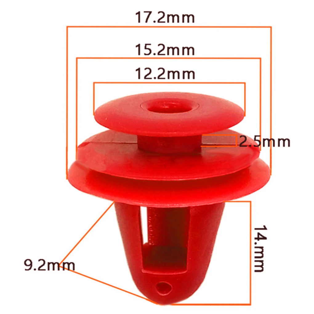50 قطعة لوحة الباب العالمية السحابة سيارة الداخلية تقليم مقاطع ثابتة مجموعة المشبك مشبك دفع التجنيب العجلة الخارجية الأبيض