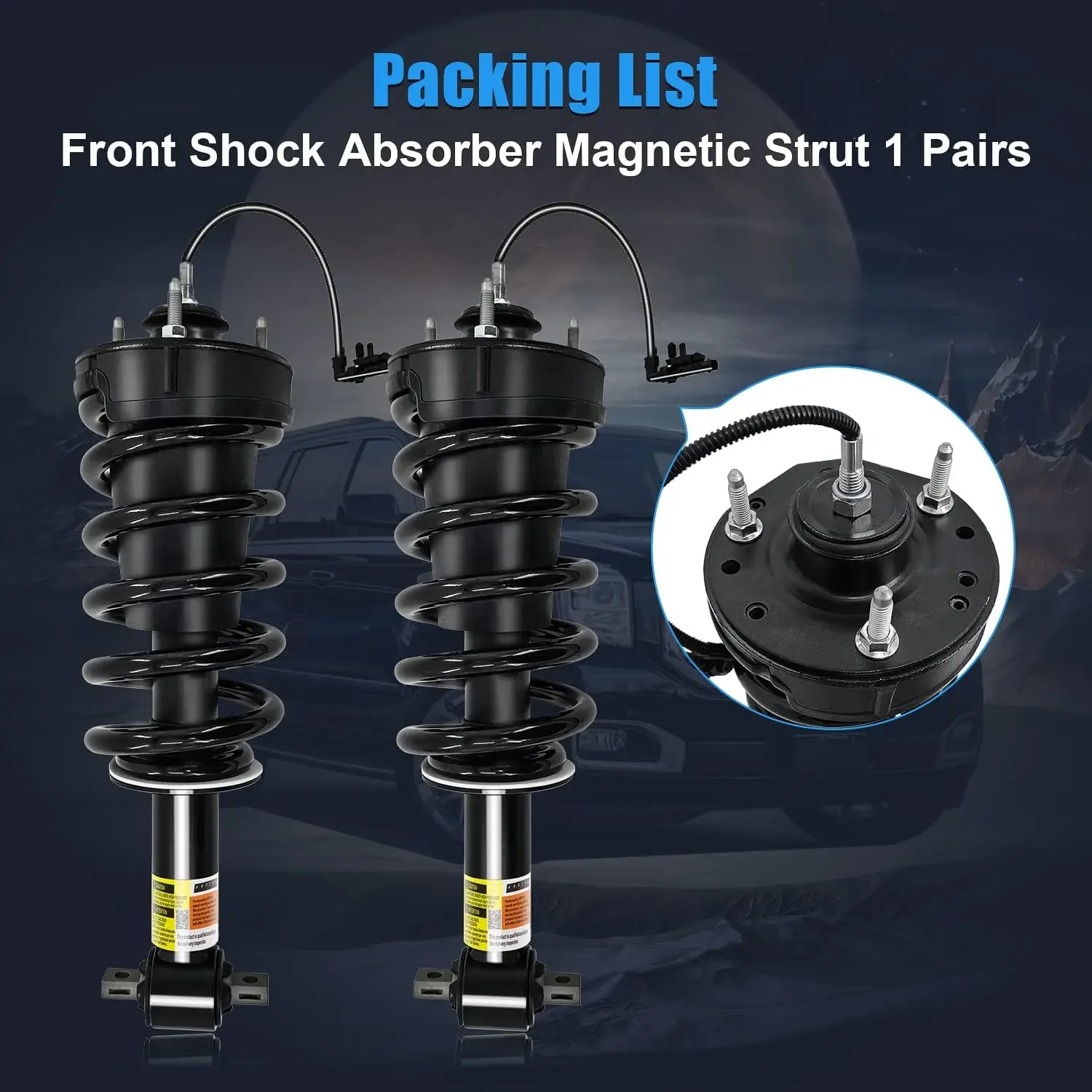 Pair Front Magnetic Shocks Absorber Assembly for GMC Yukon Denali Chevrolet Tahoe Suburban Escalade 2015-2021 84176631