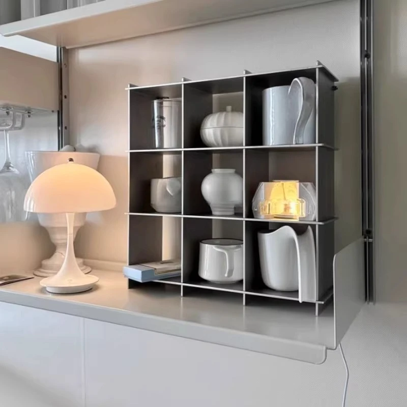 

Stainless Steel Wall Storage Shelf Minimalist Multi-Tier Floating Rack Ins Style Shelf Organizer Modern Cups Display Racks