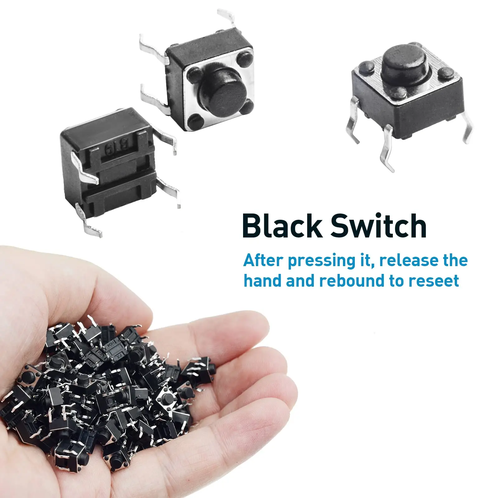 6x6x8 مللي متر لوحة صغيرة/مايكرو/صغيرة PCB لحظة اللمس اللباقة مفتاح بـزر دفع Dip 20 قطعة