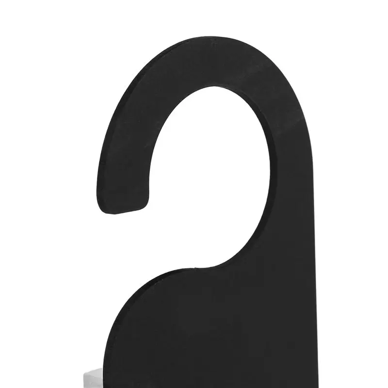 أحدث 24 قطعة علامة الباب الخشبي شماعات صغيرة على الوجهين الخشب السبورة السبورة رسالة ملاحظات مذكرة المجلس الأسود #3