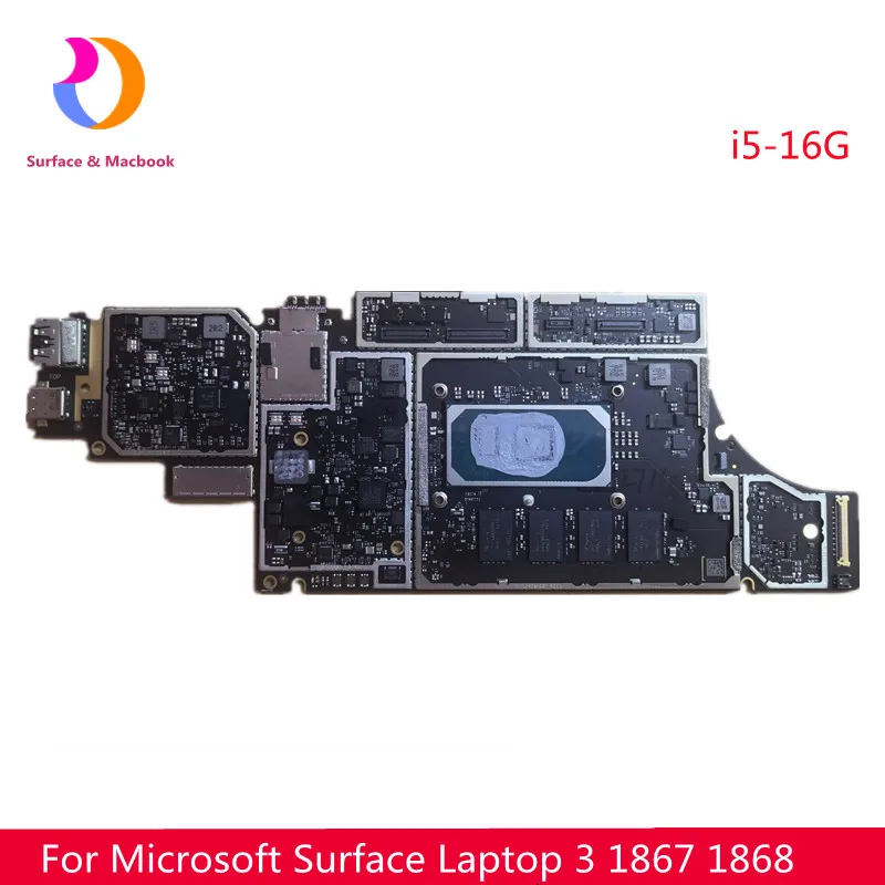 Original Motherboard For  Surface Laptop3 1867 1868 Logic Board 10th Generation CPU i5-16G Tested Well 13.5