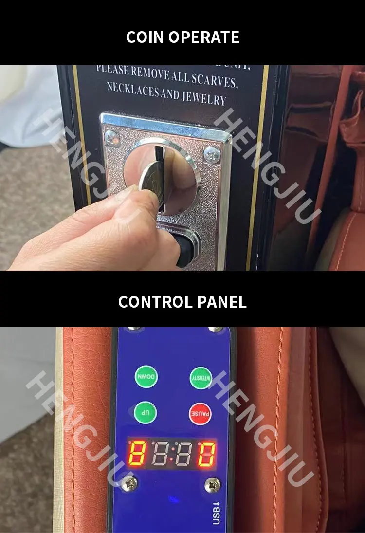 New Design Coin Operated Massage Chair for Commercial Use HJ-C1 New Vending Massage Chairs