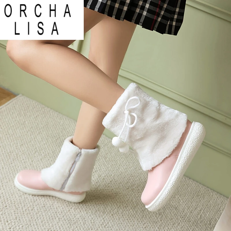 

ORCHA LISA Женские ботильоны с вырезом на каблуке 4 см, на плоской платформе 2 см, большой размер 31 32 33 40 41 42 43 US12 Ботильоны для вечеринок