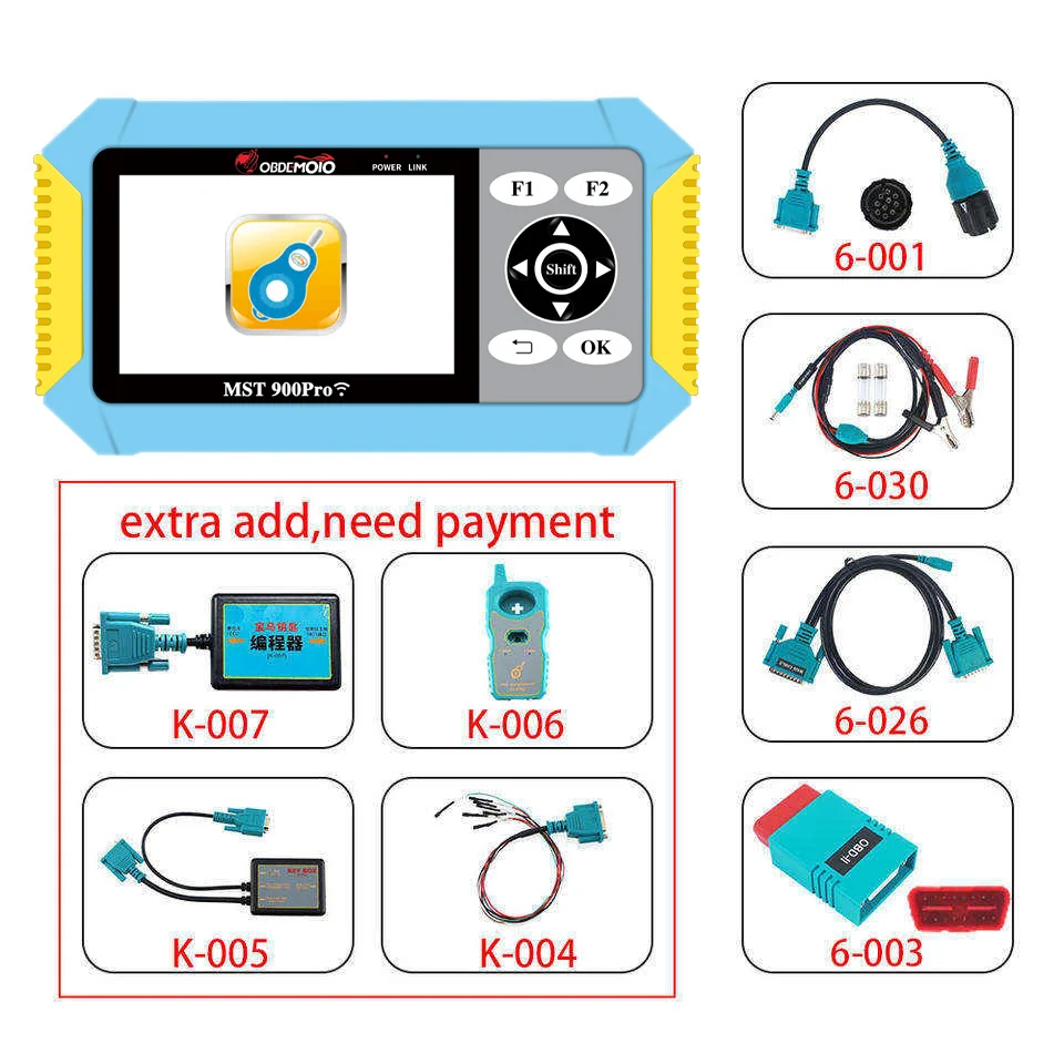 MST-900PRO Электронный диагностический инструмент для мотоцикла, сканер ЭБУ, одна версия для программирования ключей с поддержкой BMW
