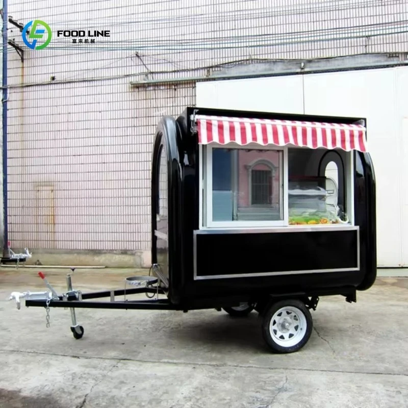 

Mini Mobile Donut Vending Food Truck Restaurant Cover Food Trailer Rolling French Fry Food Truck Coffee Mobile Restaurant