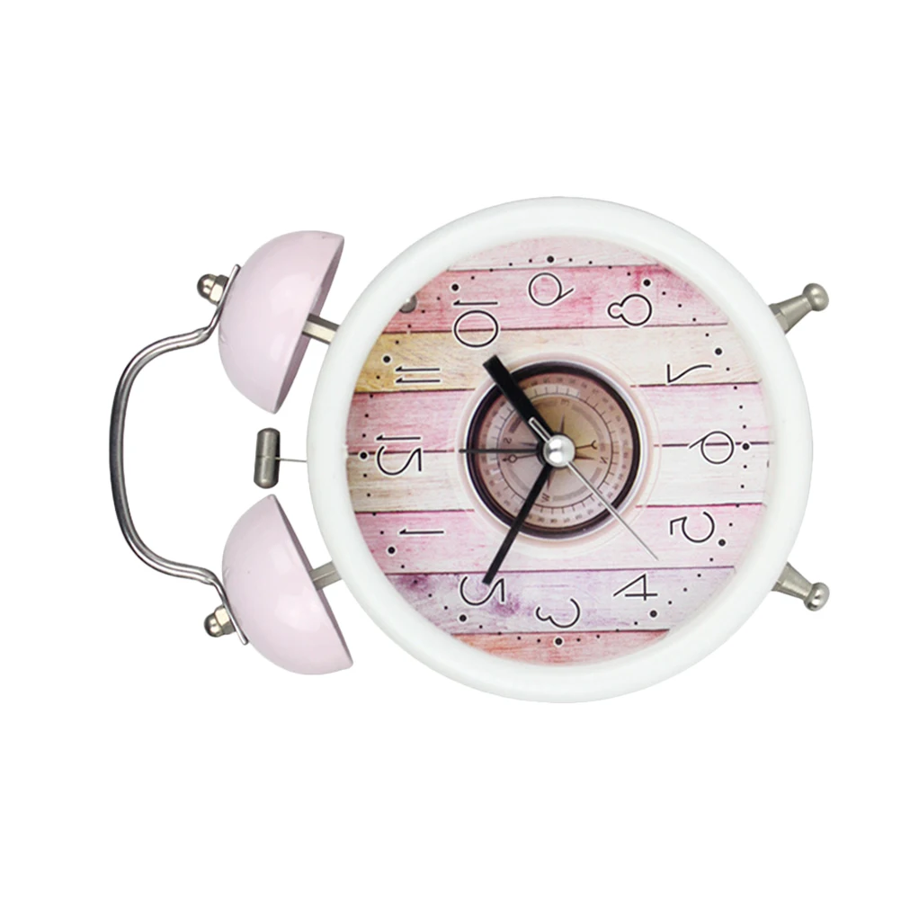 

1PC Clock Simple Bedroom Desk Clock Fashion Metal Clock Creative Household Alarm Clock Modern Ringing Alarm Clock Adorabl