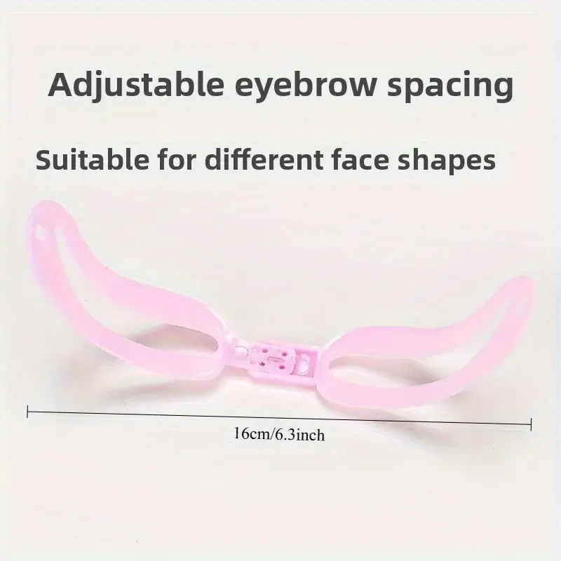 4 Stück verstellbare Abstandshalter für Augenbrauen-Make-up-Vorlagen, wiederverwendbares Schablonenwerkzeug für Anfänger für Augenbrauen-Schönheitsbegeisterte