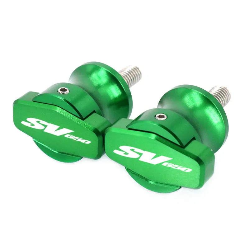 دراجة نارية CNC Swingarm منزلقات ، مكبات ، بكرات Paddock الوقوف ل SV650 ، sv50s ، sv1500 ، SV ، 1500 ، SV1000 ، M8