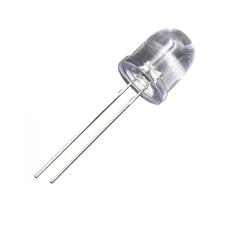 

Светодиодный IR RED f10, круглая шляпа, излучающий диод, 10 мм, шарик, 850 нм, инфракрасный чип для монитора ночного видения, охранная лампа, 100 шт.