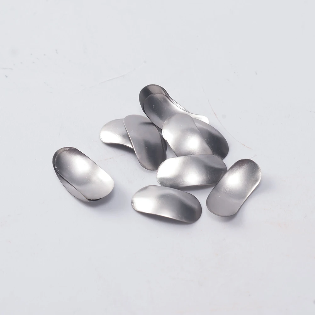 50 pz/set matrici metalliche dentali bande a matrice cunei di ricarica a matrice sagomata sezionale per la sostituzione dei denti acciaio inossidabile S/M/L