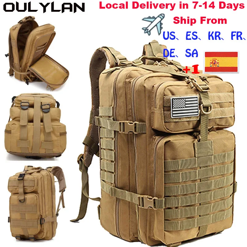 Oulylan Assault Pack Tactical Backpack Men 50L/30L Large Capacity Camping Hunting Trekking Rucksacks Hiking Backpacks