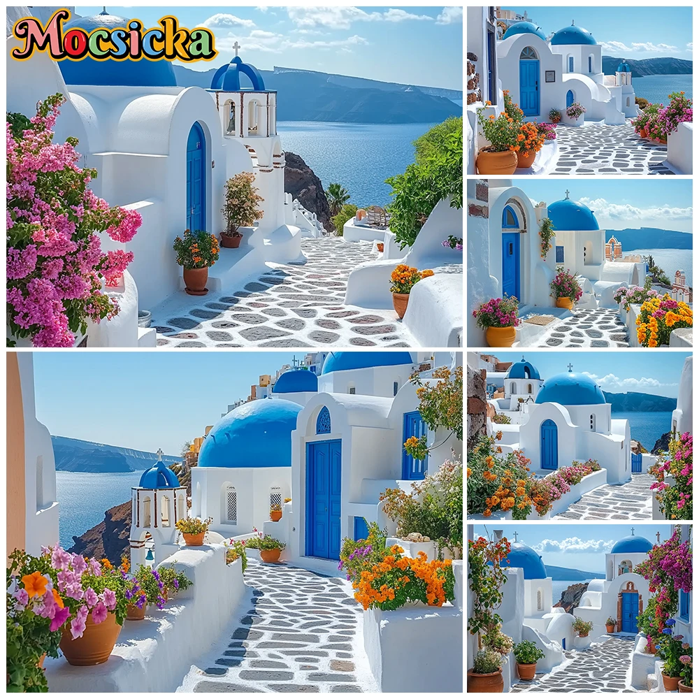 

Mocsicka Summer Photography Backdrops Wedding Birthday Shooting Background Beach House Vacation Party Decors Photo Studio Banner
