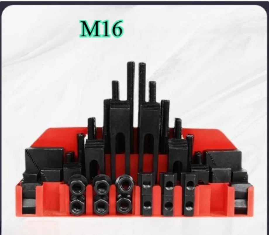 

Набор зажимов для фрезерного станка, 58 шт., набор зажимов для фрезерного станка M16, набор аксессуаров для фрезерного станка