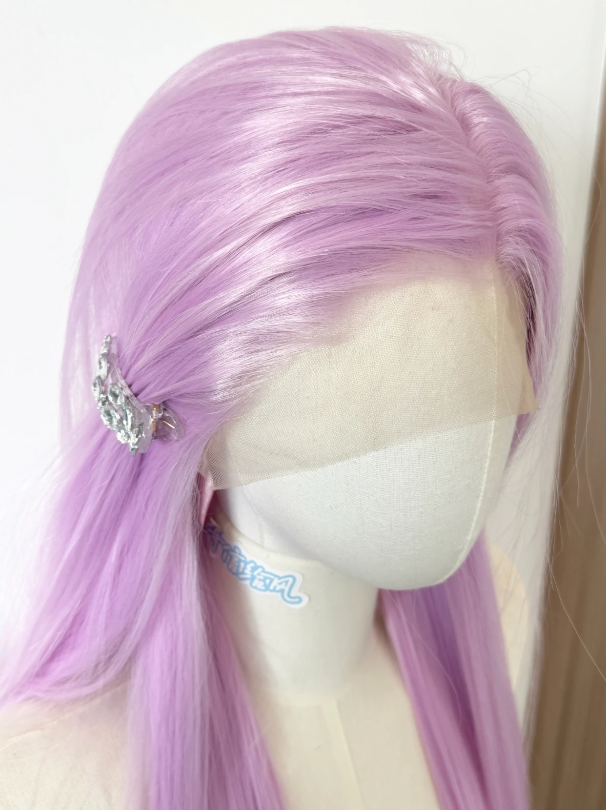 Светло-розово-фиолетовый передний парик 26 дюймов, длинные прямые 13*4, парики на шнурке, высококачественный синтетический парик на шнурке, естественный вид для косплея