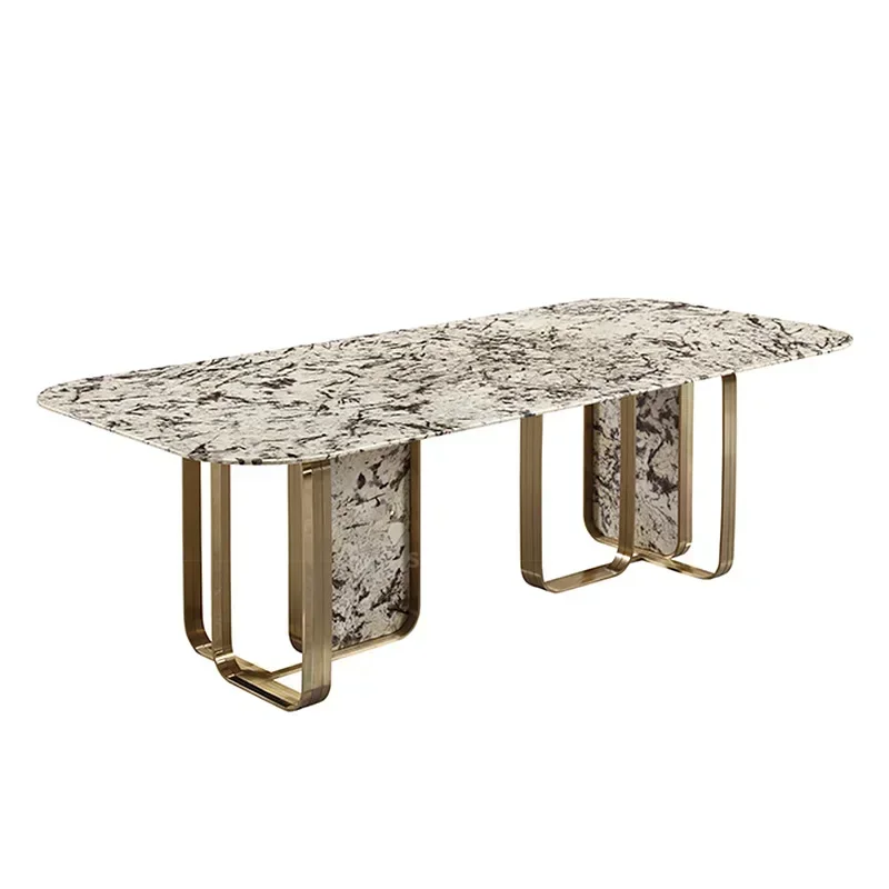 Italian high-end marble dining table