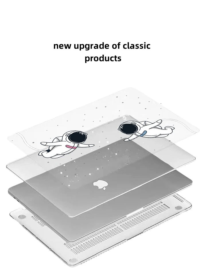 MacBook Air 15インチ A2941用 グリッターラップトップケース、クリスタルMacBookケース、Air 13インチ A2681 A2337、Pro 13インチ A2338、Pro 14インチ用ラップトップケース