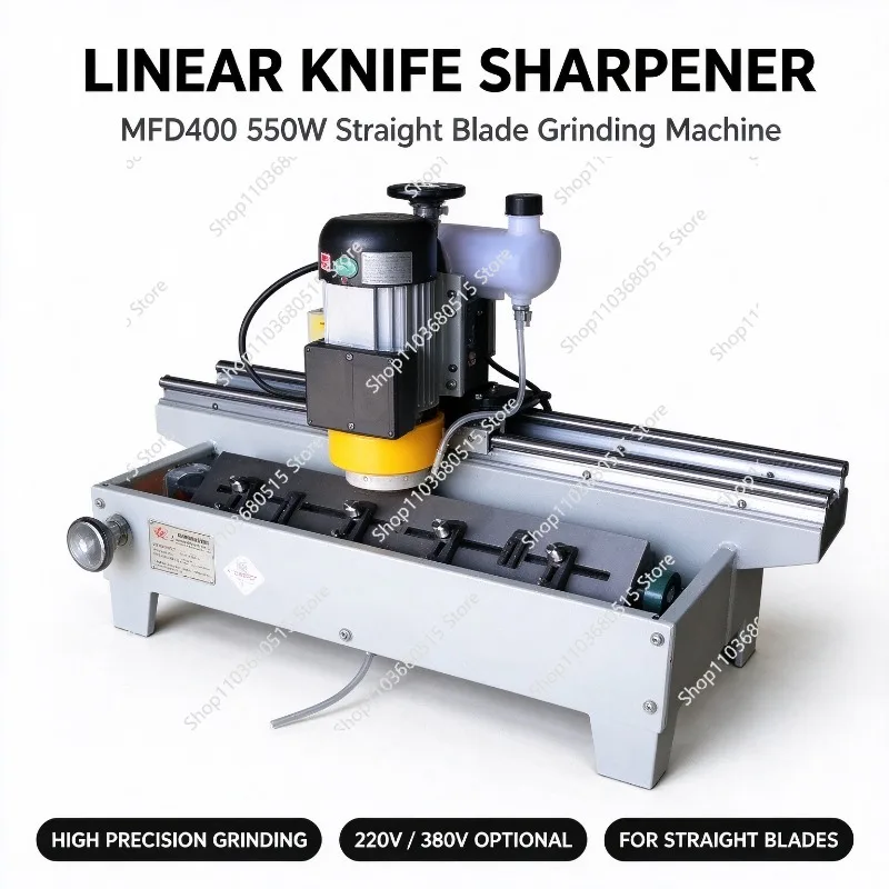 Automatic Knife Sharpener Grinder, 550W 220V/380V Linear Blade Grinding Milling Machine For Tool Sharpening, Precise Durable