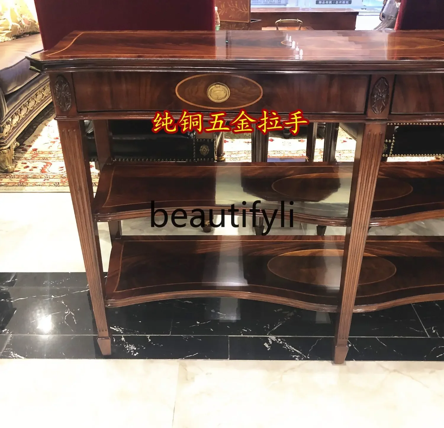 

B61 Входной шкаф, декоративный шкаф для прихожей, вилла из массива дерева с декоративной стойкой для хранения, ультраузкий боковой шкаф