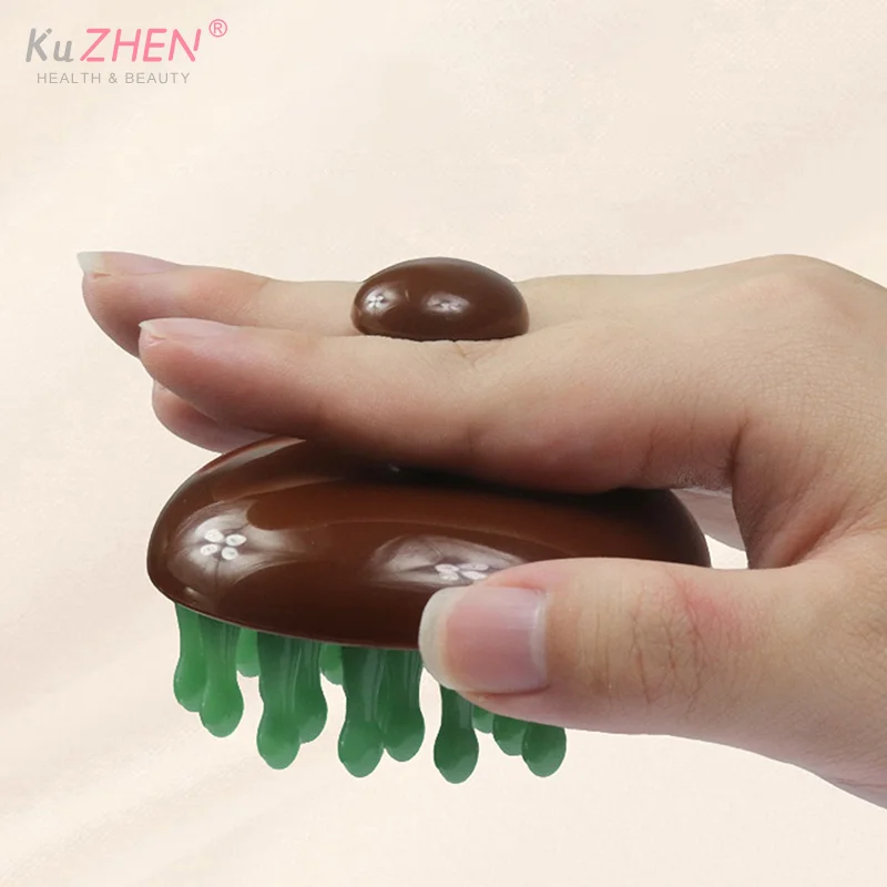 28 Sisir Pijat Kepala dengan Gigi Melingkar, Sisir Pijat untuk Sirkulasi Darah, Alat Pijat Multifungsi untuk Seluruh Tubuh dan Meridian