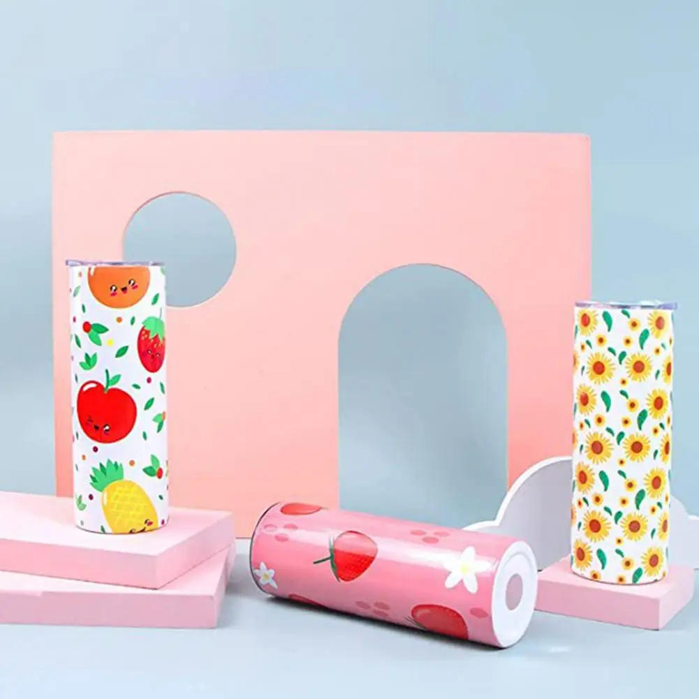 3Pcs Sublimation Tumbler Wrap 3 Thickness Heat Resistant Silicone DIY Mug Press Sublimation Cup Wrap Sleeve Home Supplies