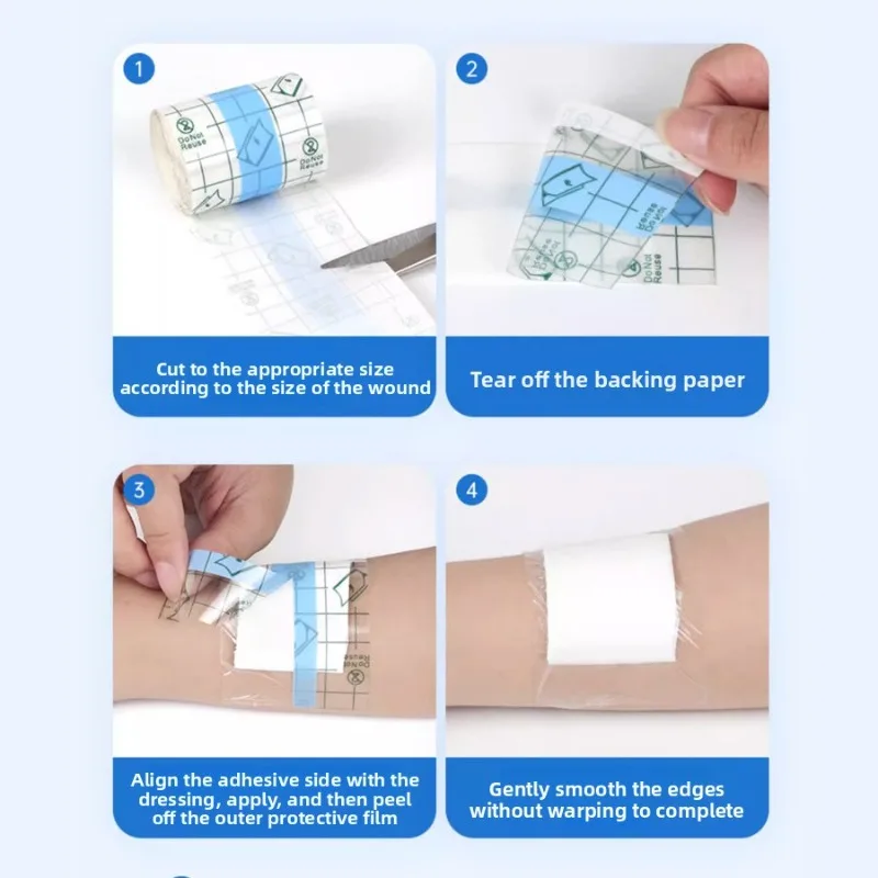 شريط طبي مقاوم للماء من البولي يوريثان للشحن المباشر: ملصقات سباحة الجروح والسرة الفارغة ونقطة الوخز