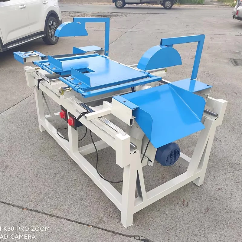 Woodworking machinery saw bilateral double-headed saw solid wood pallet cut material push table precision panel saw