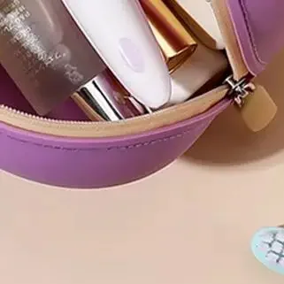 Large Capacity Silicone Cosmetic Bag Waterproof Travel Storage Dust-proof Zipper Coin Purse Space Saving Cosmetic Case