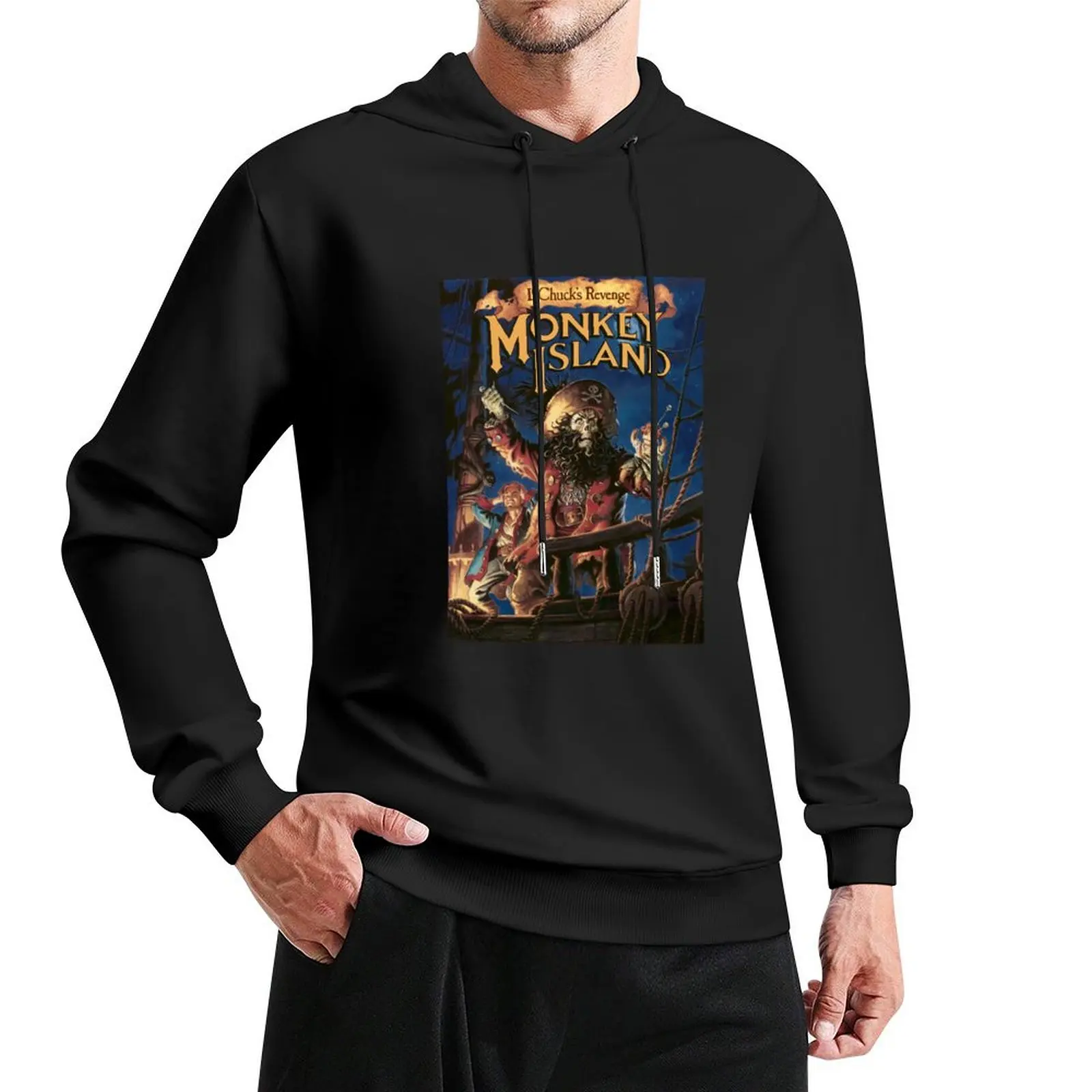 

The secret of monkey island 2 Pullover Hoodie men's sweat-shirt set male clothes men's clothes graphic hoodie