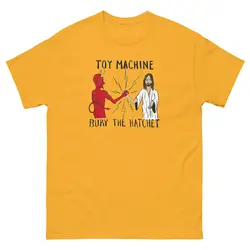 Toy Machine Skateboards Bury the Hatchet Devil Jesus Skateboarding T Shirt Des