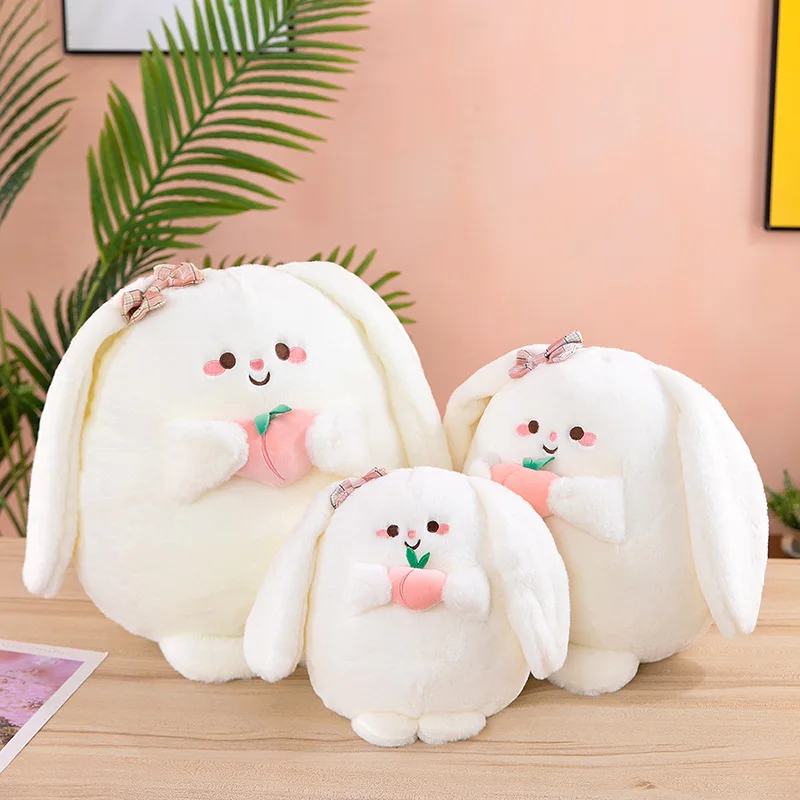 1Pcs 20CM New Fun Cute Rabbit Peach Pillow Doll Lovely Plush Toys For Children Pillow Doll Home Decoration Girls Birthday Gift