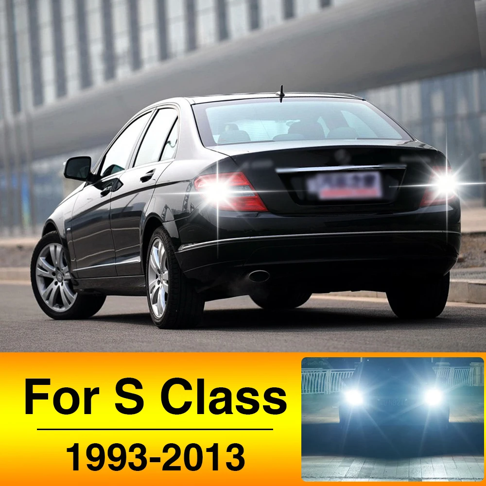 2X LED Reverse Light Backup Back Up Lamp For Mercedes Benz S Class W220 W221 C215 C216 Accessories 1998-2013 2009 2010 2011 2012