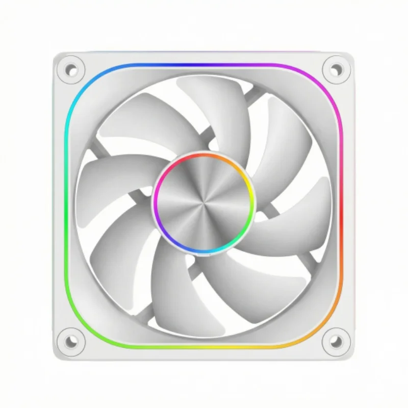 12cm Mirror Moon Computer Case Fan Triple Sided God Light Synchronized PWM Silent High Performance Cooling Fan for PC Host - view 5