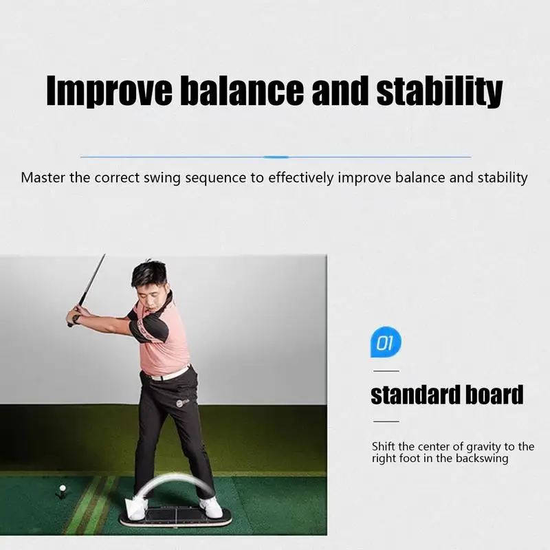 Golf Swing Trainer Pressure Plate Swing Training Aid Weight Shift Board Weight Shift Balance Board Golf Swing Trainer Enhance