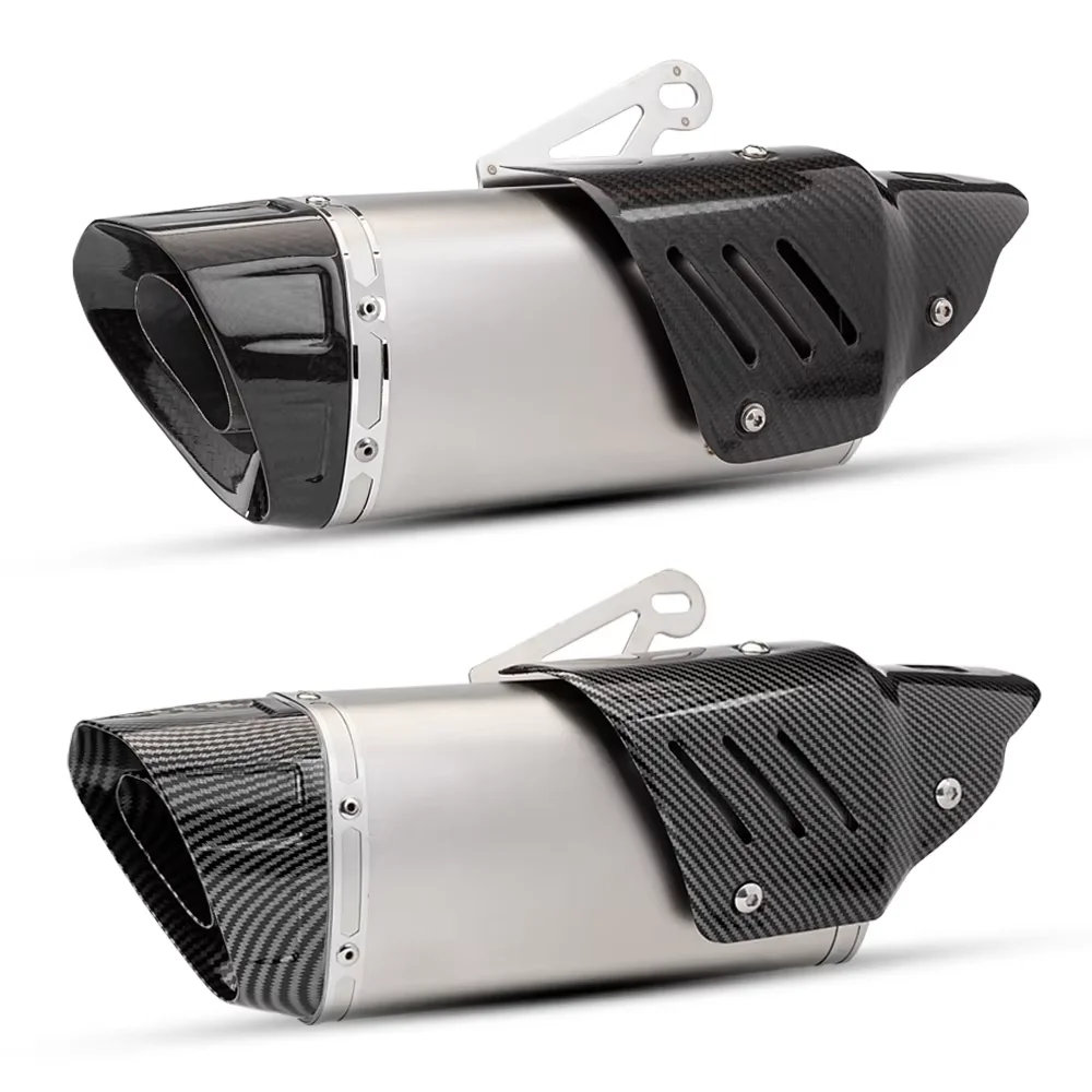 

Universal slip on 51MM motorcycle exhaust muffler racing scooter exhaust For NINJA650 Z250 CBR500R CB650 MT10 FZ10 MT07 R3 ZX4R