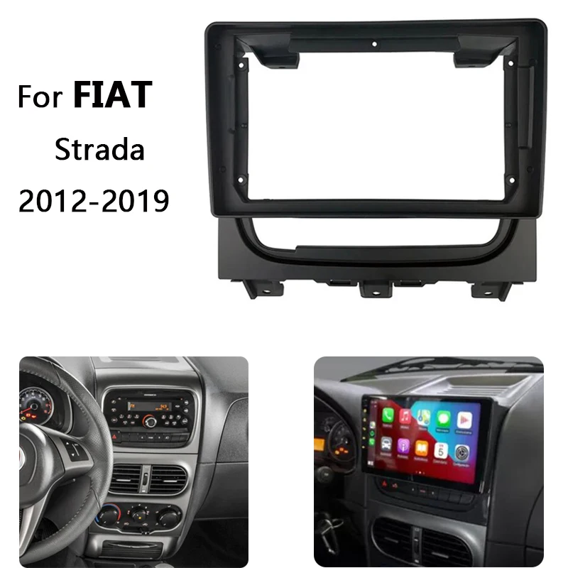 Car Radio Fascia For Fiat Strada 2012 2013 2014 2015 2016 2017 2018 2019 Auto Stereo Install Dash Panel Mounting Frame Kit