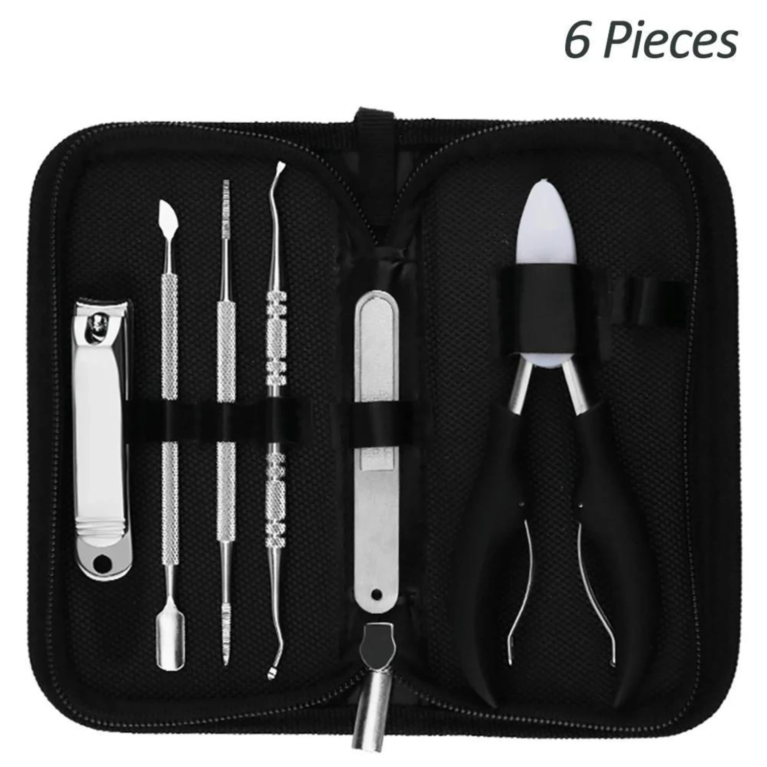 Conjunto de manicure kit pedicure cortador de unhas aço inoxidável profissional ferramentas cortador de unhas encravadas nipper com caso de viagem