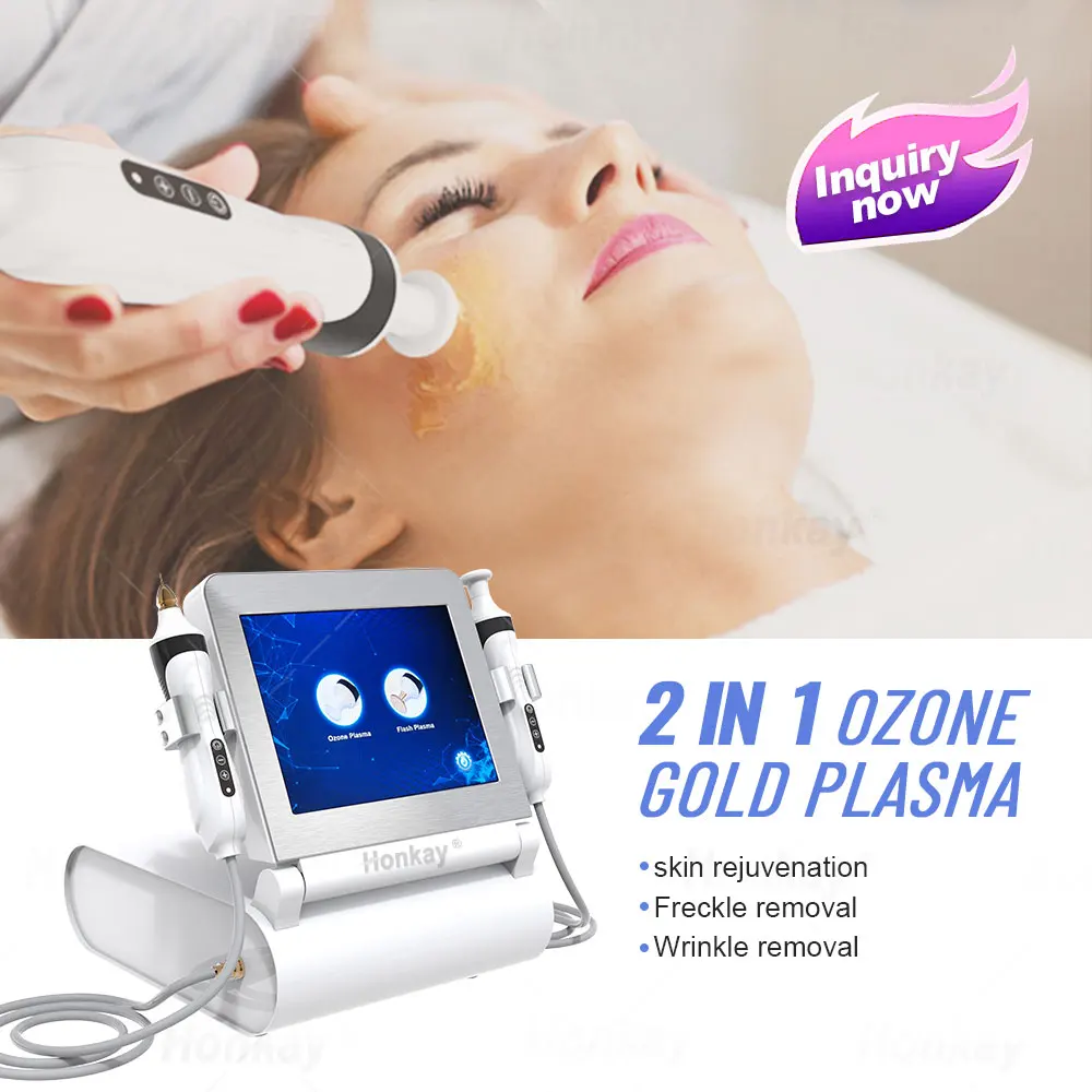 

Portable 2 In 1 Cold Plasma Ozone Jet Plasma Pen for Eyelid Lifting Skin Tightening Wrinkle Removal Acne Treatment Beauty Device